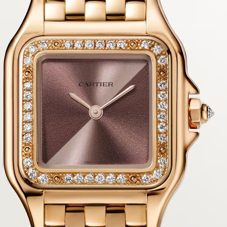 Đồng Hồ Cartier Panthère De Cartier Watch Nữ Vàng Nâu