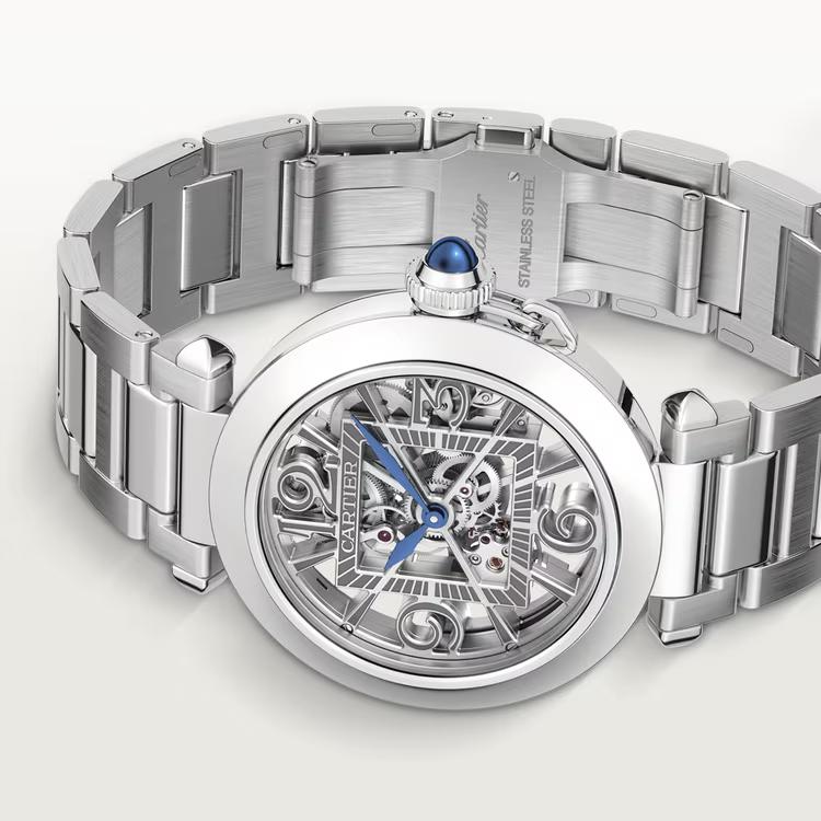 Đồng Hồ Cartier Pasha De Cartier Watch Nam Bạc