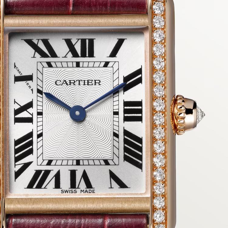 Đồng Hồ Cartier Tank Louis Cartier Watch Nữ Đỏ