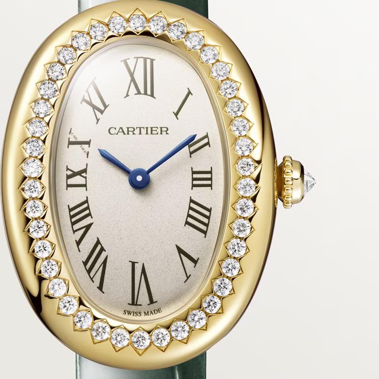 Đồng Hồ Cartier Baignoire Watch Nữ Xanh Lá