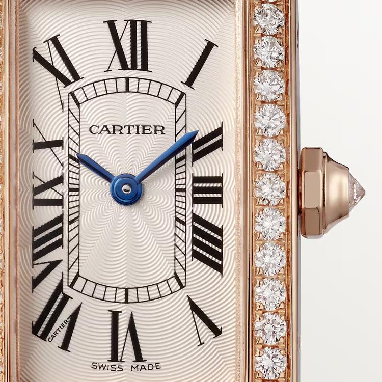 Đồng Hồ Cartier Tank Américaine Watch Nữ Nâu