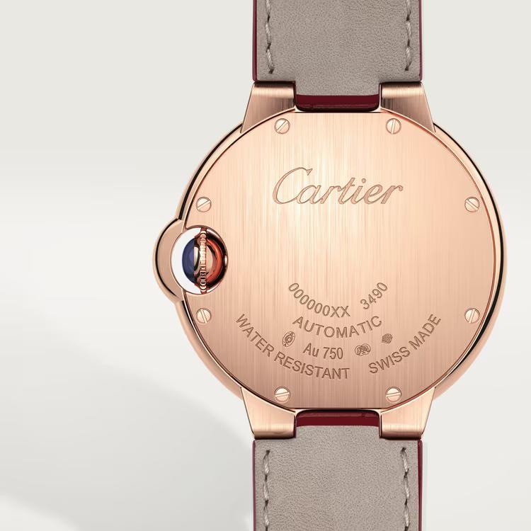 Đồng Hồ Cartier Ballon Bleu De Cartier Watch Nam Đỏ