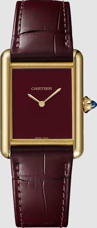 Đồng Hồ Cartier Tank Louis Cartier Watch Nam Đỏ