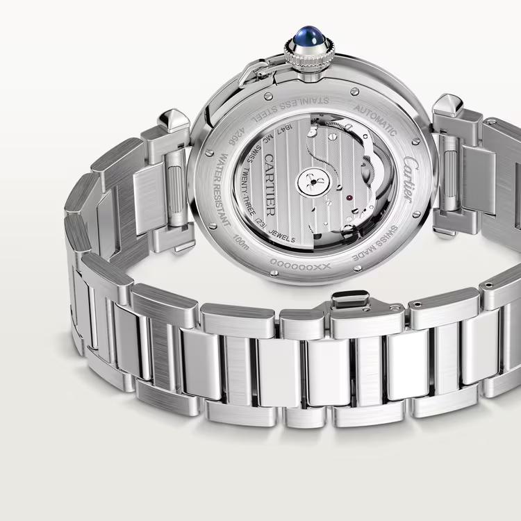 Đồng Hồ Cartier Pasha De Cartier Watch Nam Bạc Xanh Dương