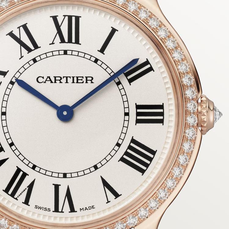 Đồng Hồ Cartier Ronde Louis Cartier Watch Nữ Xanh Dương