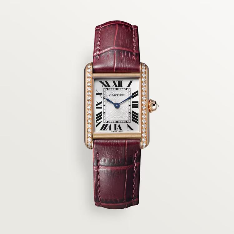 Đồng Hồ Cartier Tank Louis Cartier Watch Nữ Đỏ