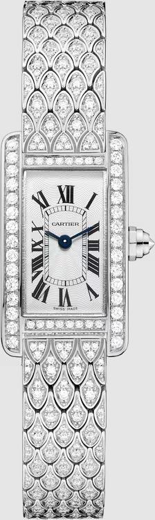 Đồng Hồ Cartier Tank Américaine Watch Nữ Vàng Trắng