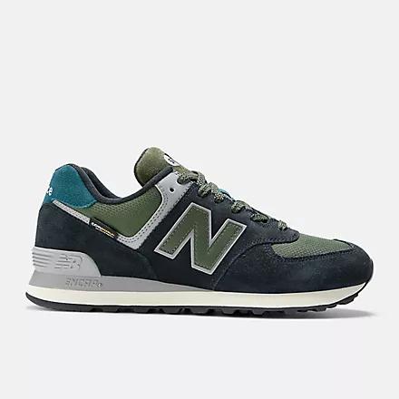 Giày New Balance 574 Nam Đen Xanh Lá