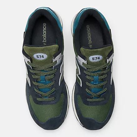 Giày New Balance 574 Nữ Đen Xanh Lá