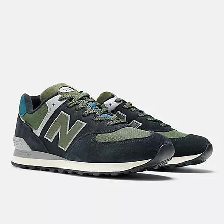 Giày New Balance 574 Nam Đen Xanh Lá