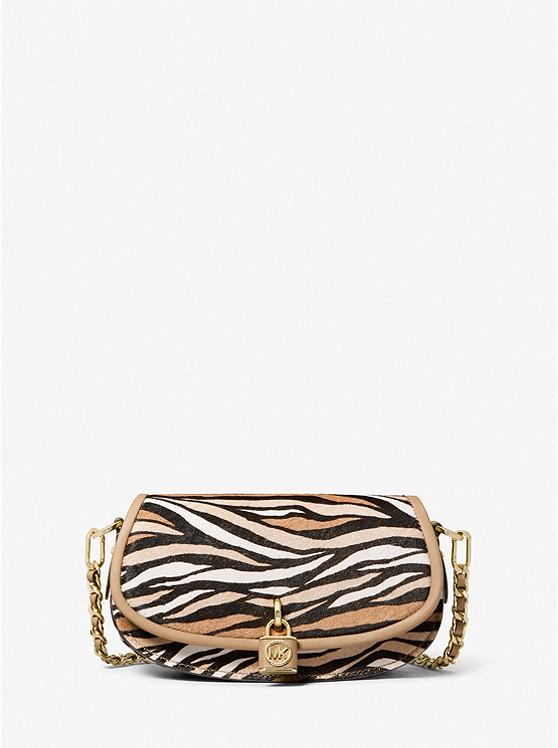 Túi Michael Kors Mila Small Tiger Print Calf Hair Shoulder Bag Nữ Da Hổ