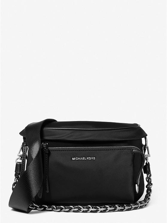 Túi Michael Kors Jet Set Travel Medium Recycled Nylon Sling Pack Nữ Đen