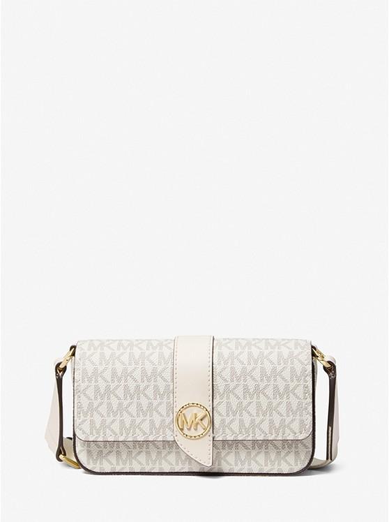 Túi Michael Kors Greenwich Extra-Small Logo Sling Crossbody Bag Nữ Trắng