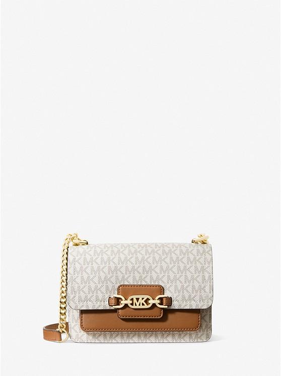 Túi Michael Kors Heather Extra-Small Logo Crossbody Bag Nữ Trắng