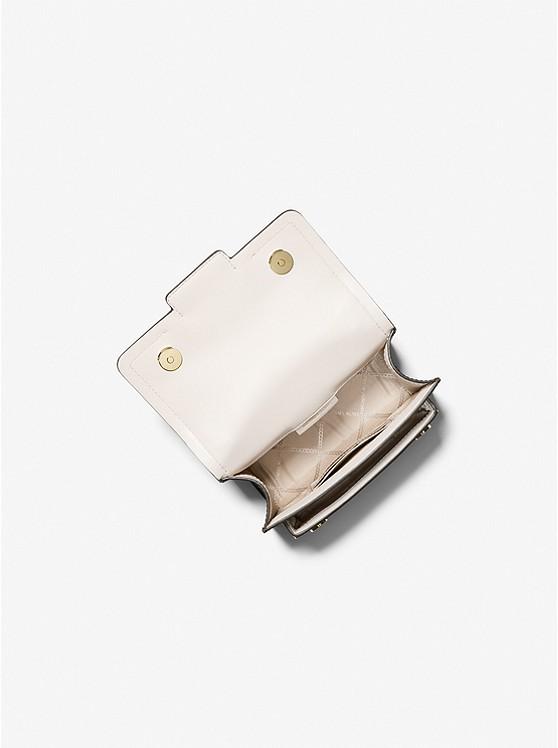 Túi Michael Kors Heather Extra-Small Color-Block Leather Crossbody Bag Nữ Vàng