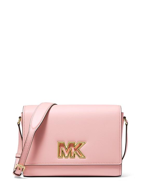 Túi Michael Kors Mimi Medium Leather Messenger Bag Nữ Hồng