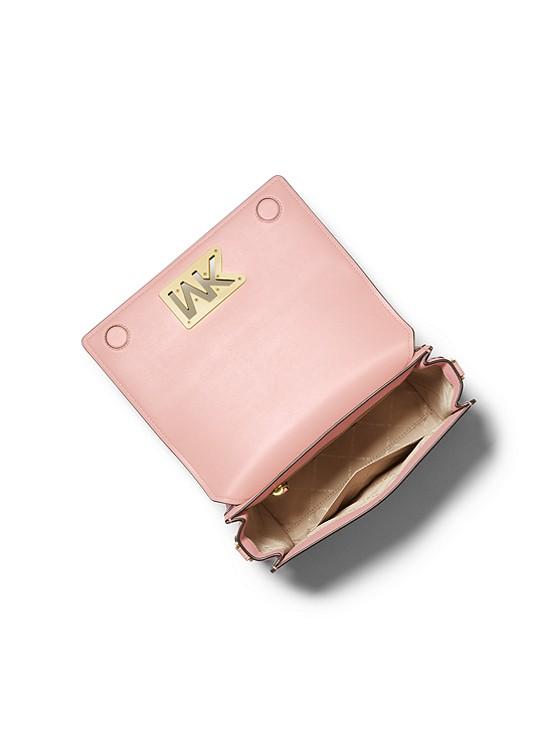 Túi Michael Kors Mimi Medium Leather Messenger Bag Nữ Hồng