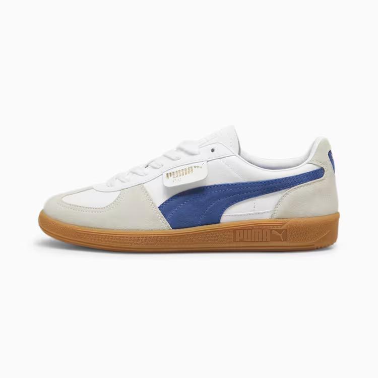 Giày Puma Palermo Leather Nam Xám Xanh Dương