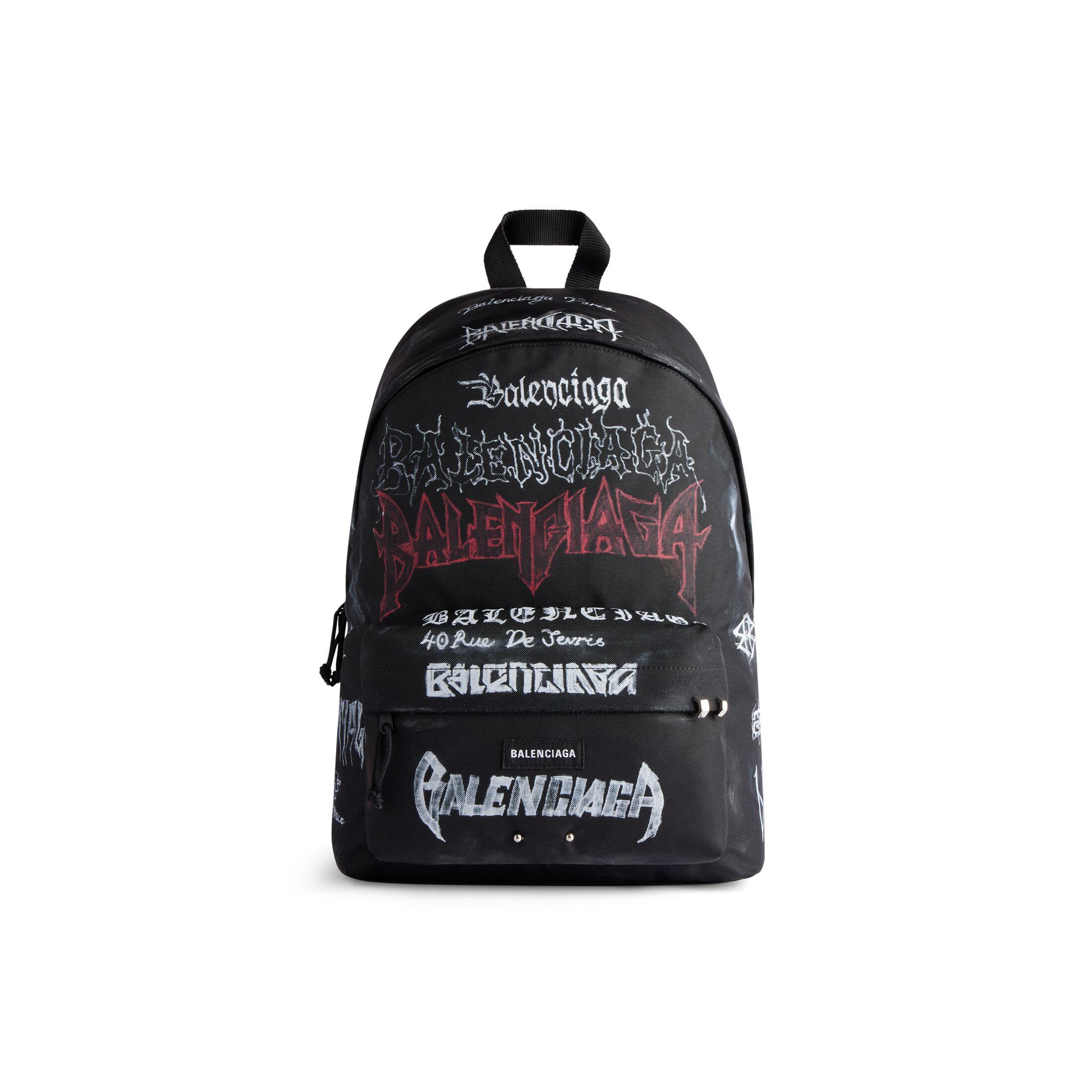 Túi Balenciaga Explorer Backpack Diy Metal Allover Nam Đen