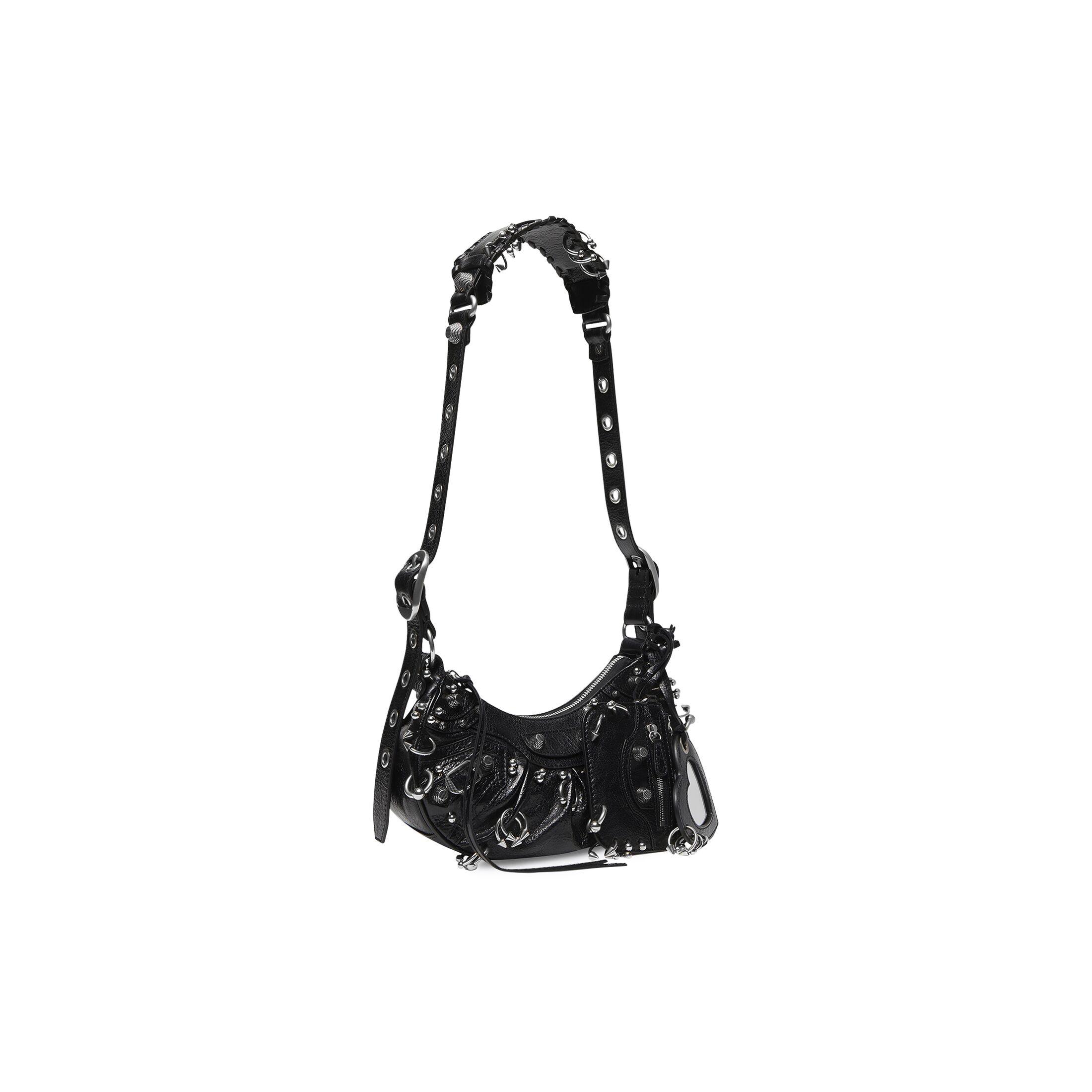 Túi Balenciaga Le Cagole Xs Shoulder Bag With Piercings Nữ Đen