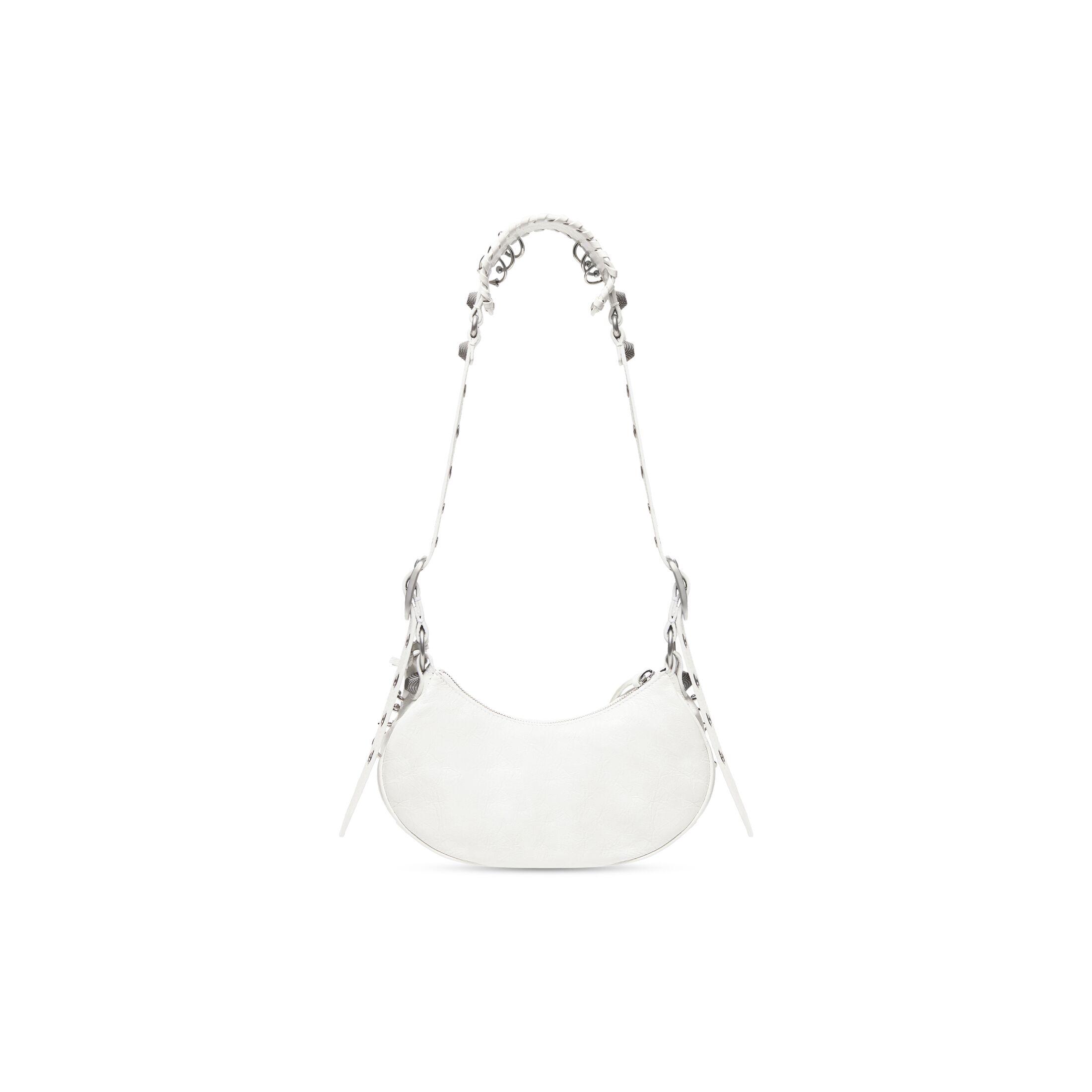 Túi Balenciaga Le Cagole Xs Shoulder Bag With Piercings Nữ Trắng