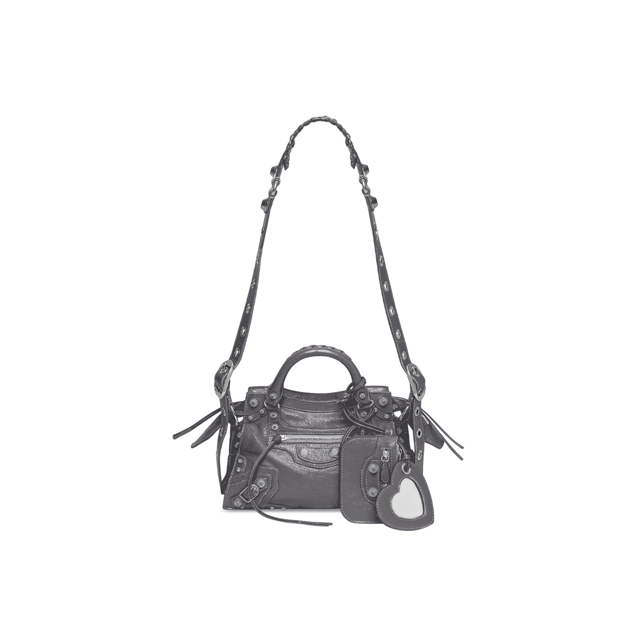 Túi Balenciaga Neo Cagole Xs Handbag Nữ Xám