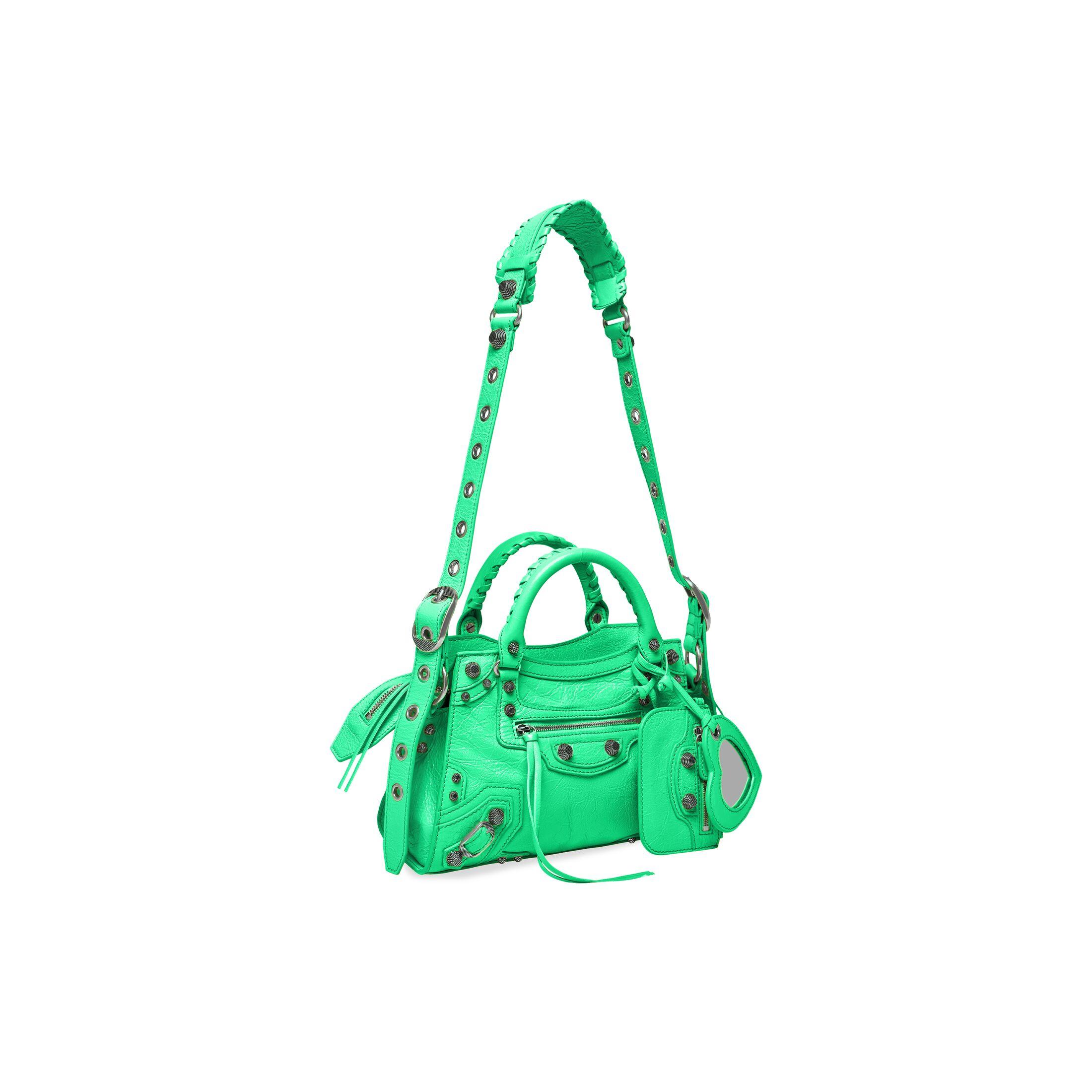 Túi Balenciaga Neo Cagole Xs Handbag Nữ Xanh Lá