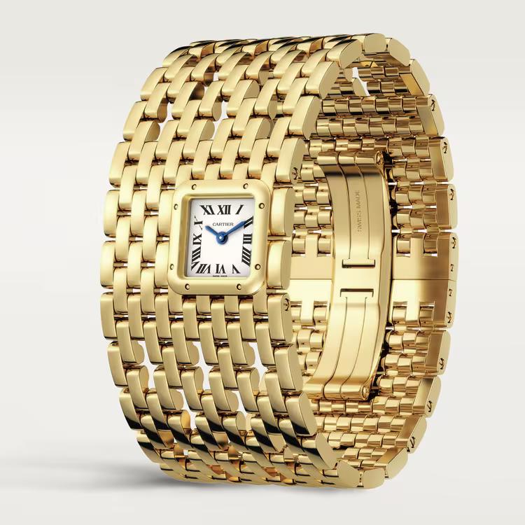 Đồng Hồ Cartier Panthère De Cartier Cuff Watch Nữ Vàng