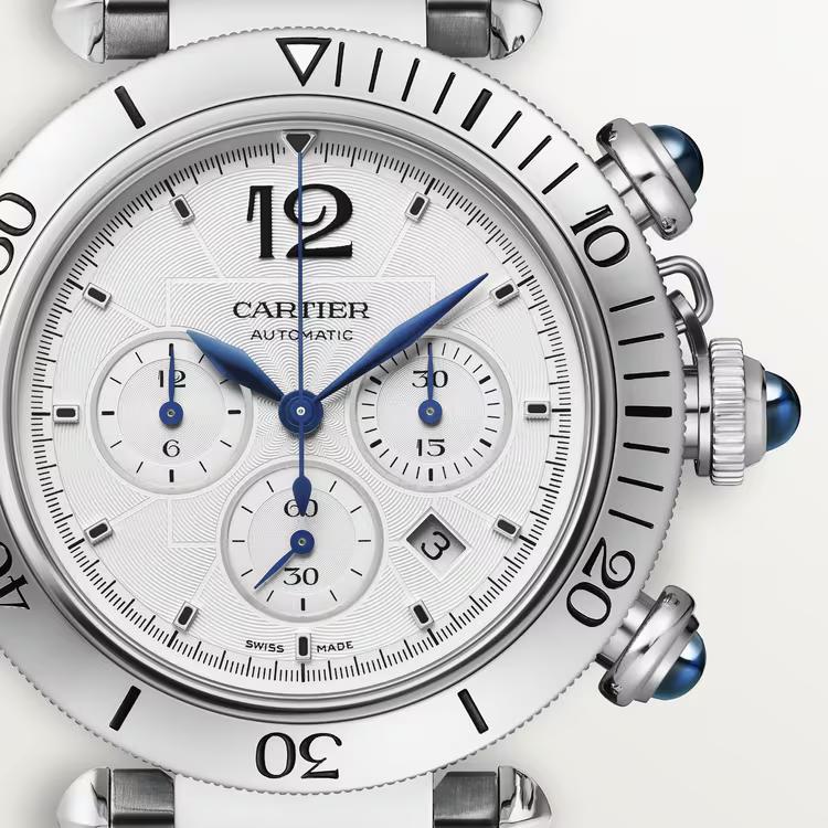 Đồng Hồ Cartier Pasha De Cartier Watch Quickswitch Nam Bạc