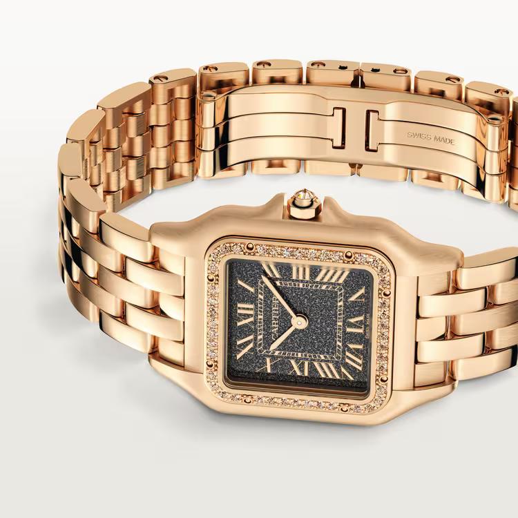 Đồng Hồ Cartier Panthère De Cartier Watch Nữ Vàng Đen