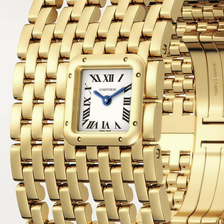 Đồng Hồ Cartier Panthère De Cartier Cuff Watch Nữ Vàng