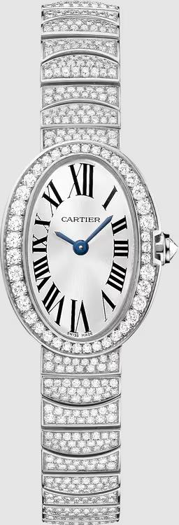 Đồng Hồ Cartier Mini Baignoire Watch Nữ Vàng Trắng