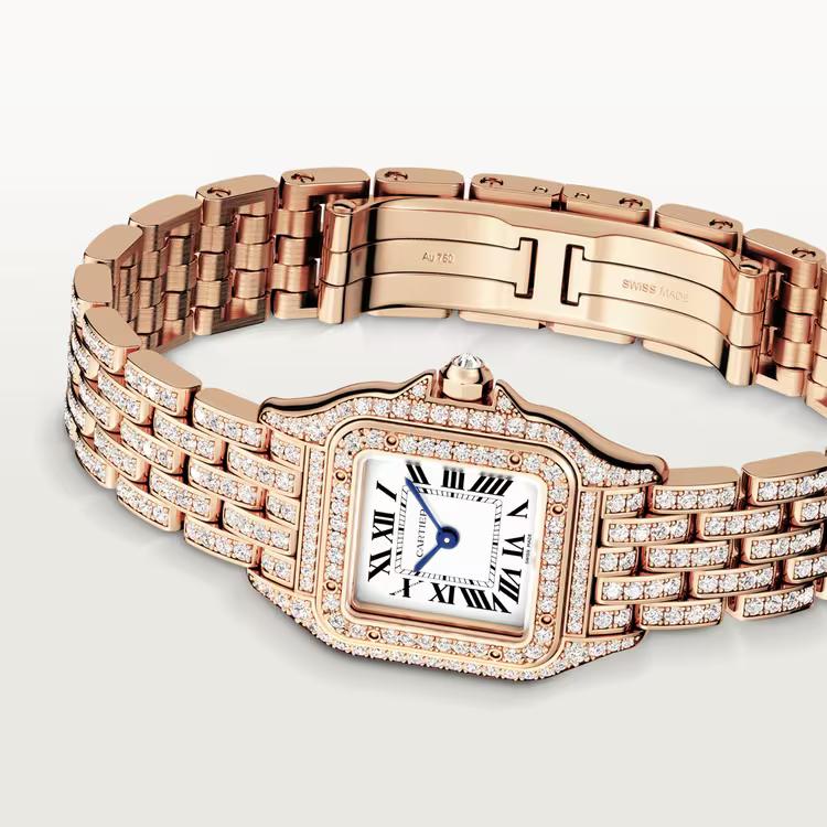 Đồng Hồ Cartier Panthère De Cartier Watch Nữ Hồng Nhạt