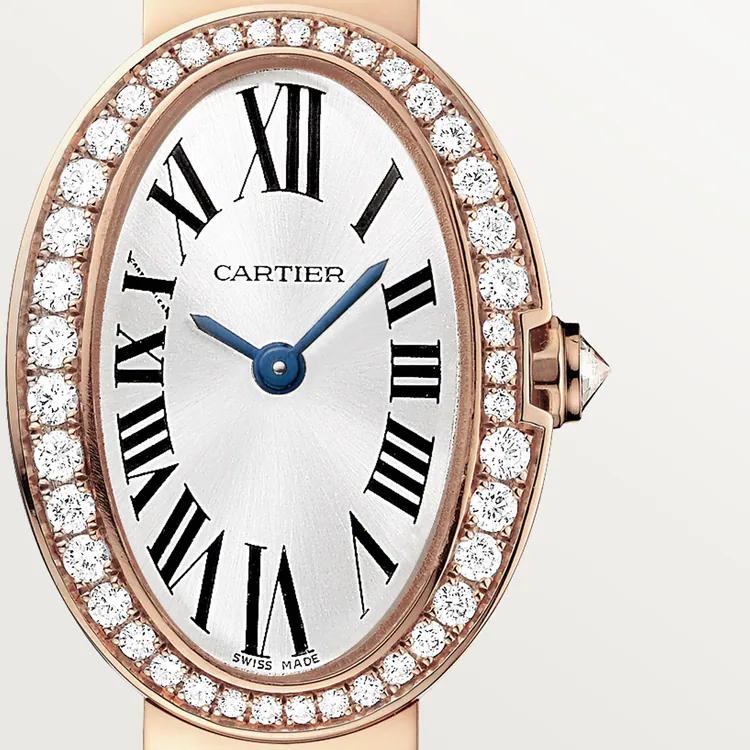 Đồng Hồ Cartier Mini Baignoire Watch Nữ Vàng Hồng