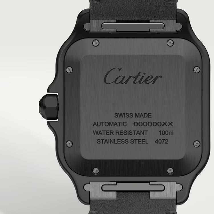 Đồng Hồ Cartier Santos De Cartier Watch Nam Đen