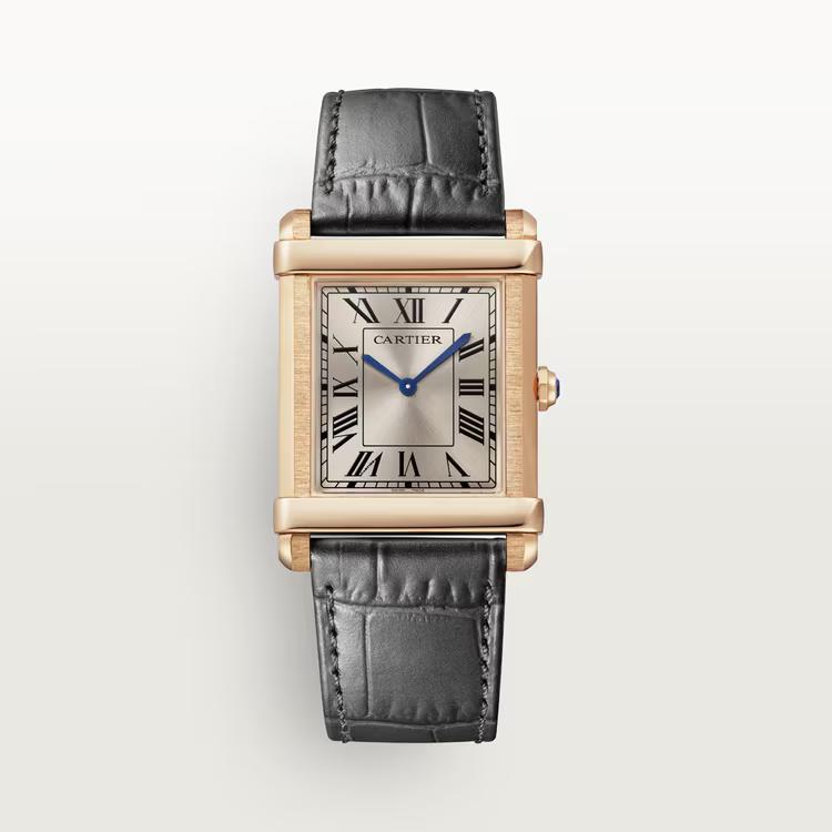 Đồng Hồ Cartier Tank Chinoise Watch Nam Hồng Xám