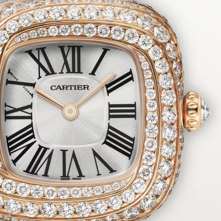 Đồng Hồ Cartier Coussin De Cartier Watch Nữ Tím