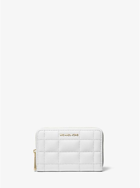 Túi Michael Kors Small Quilted Leather Wallet Nữ Trắng