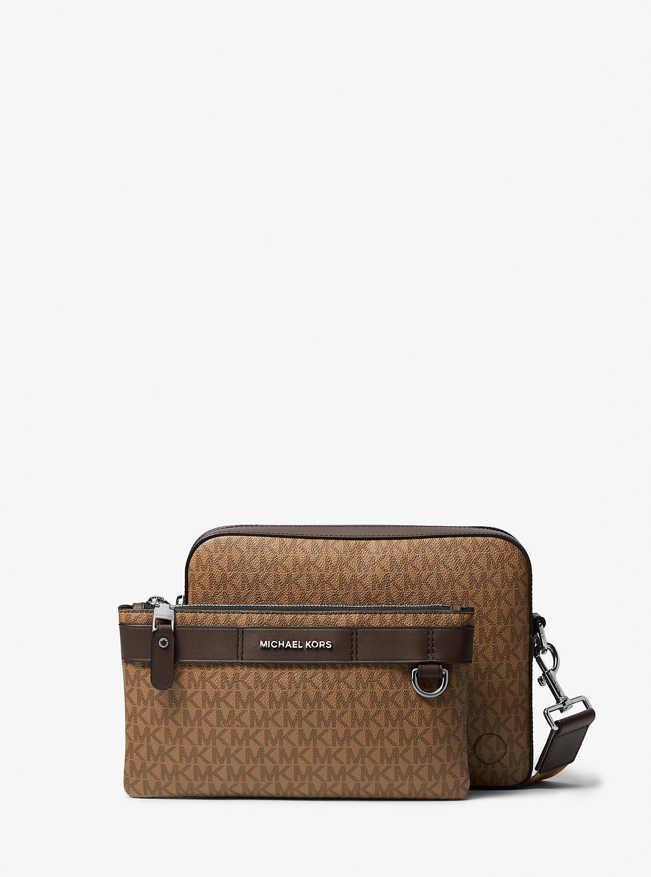 Túi Michael Kors Hudson 2-In-1 Logo Crossbody Bag Nam Nâu