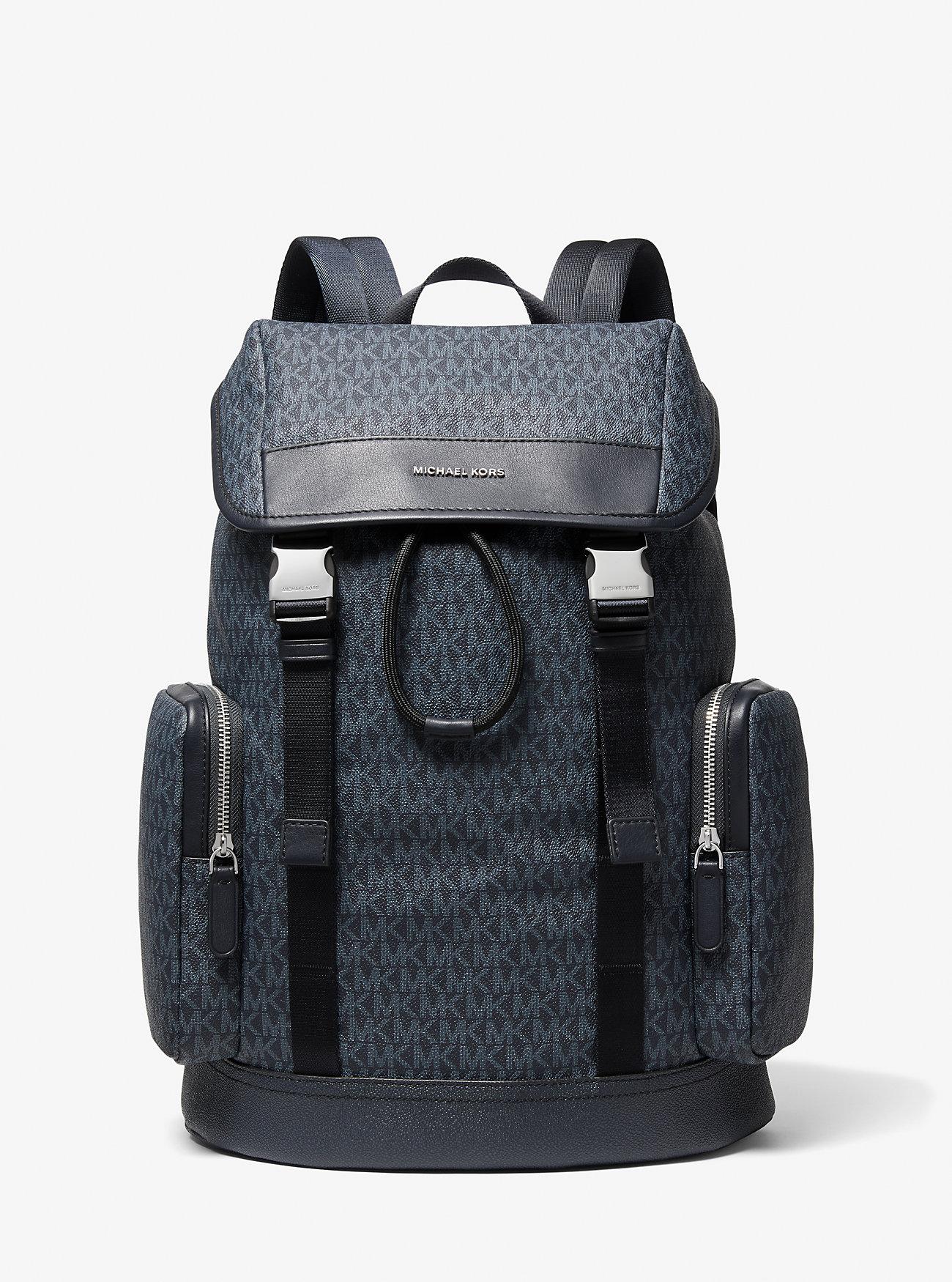 Túi Michael Kors Hudson Logo Backpack Hình Chữ Nhật Nam Xanh Navy