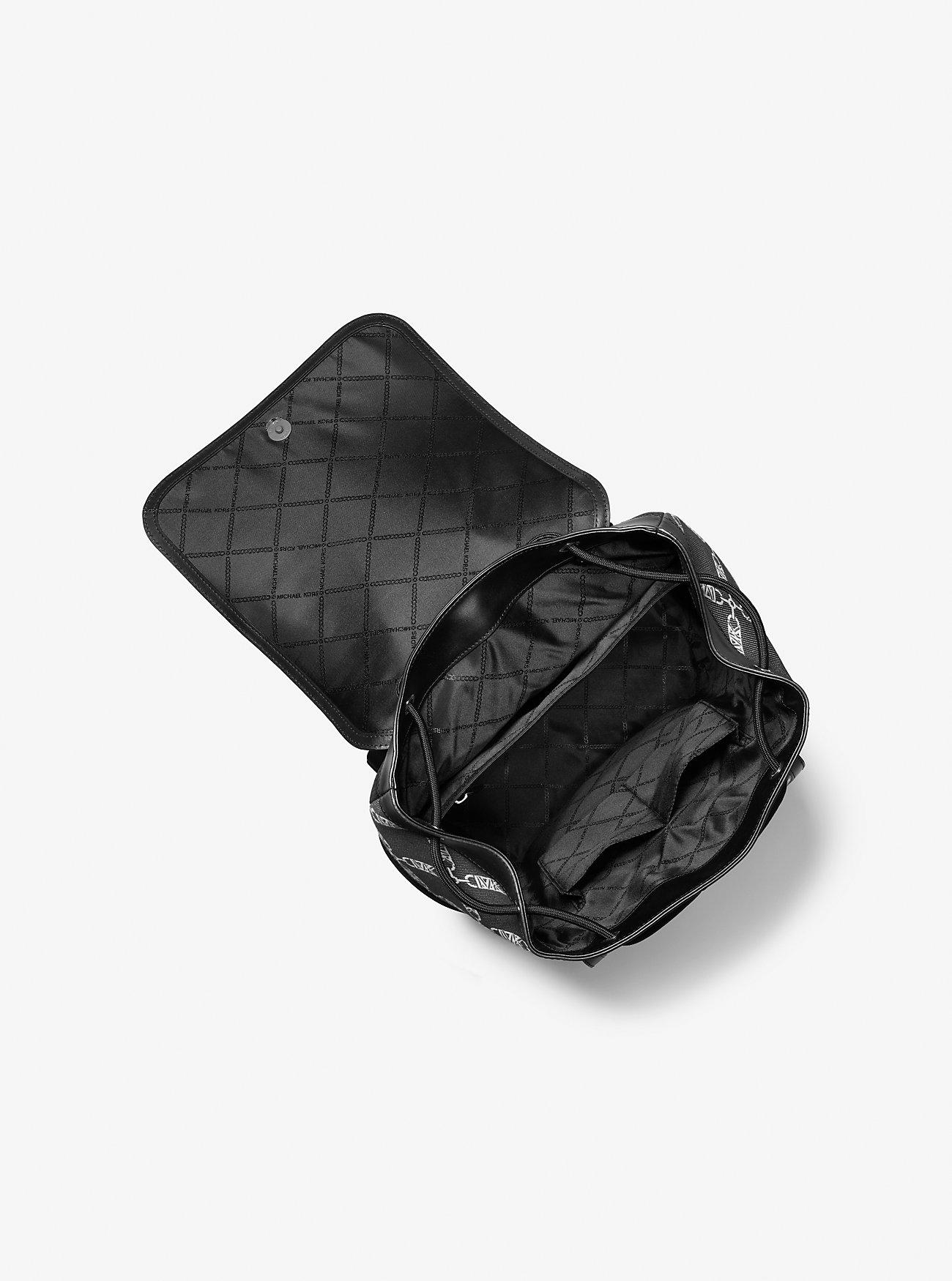 Túi Michael Kors Hudson Empire Logo Jacquard Backpack Nam Xám