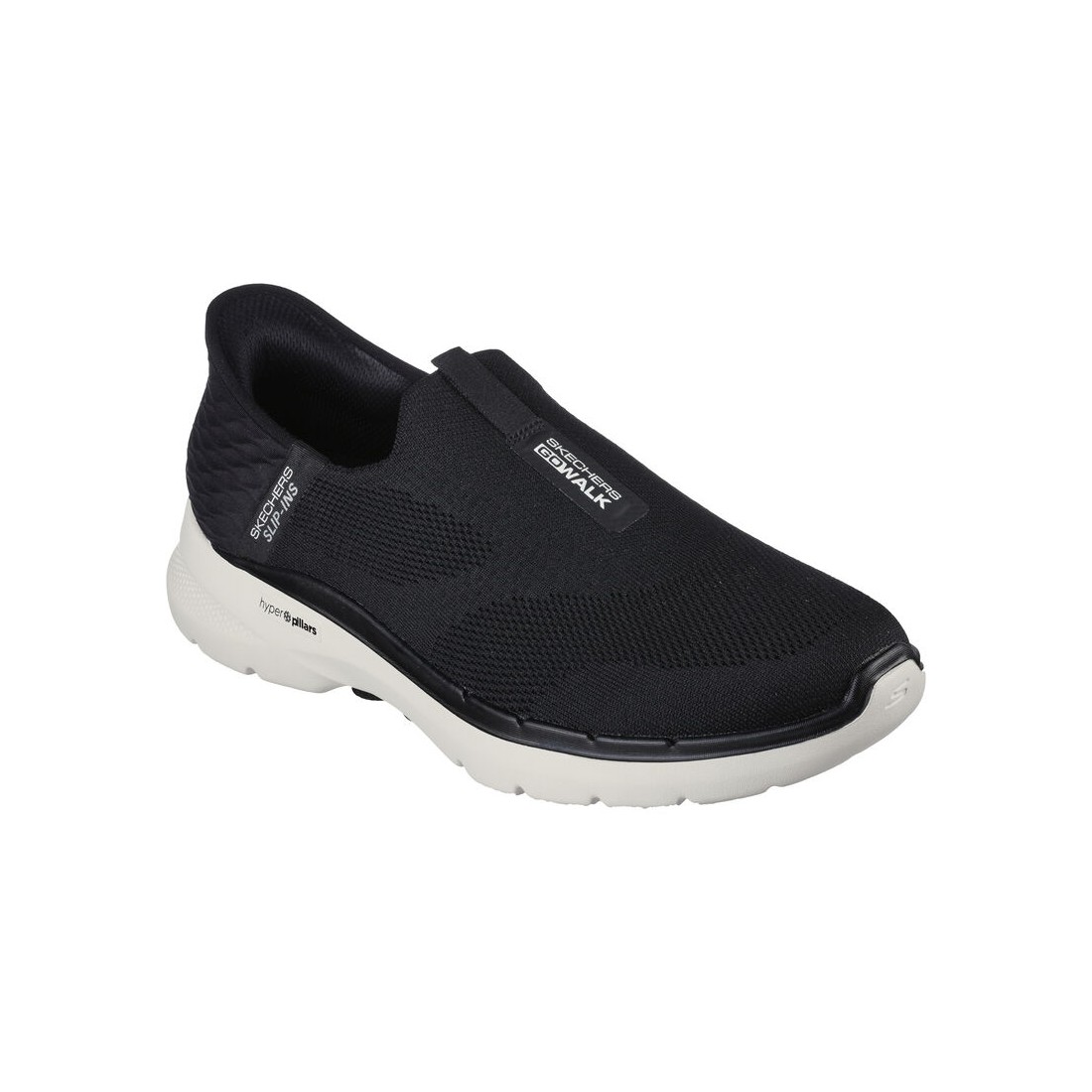 Giày Skechers Slip-Ins: Go Walk 6 - Easy On Nam Đen