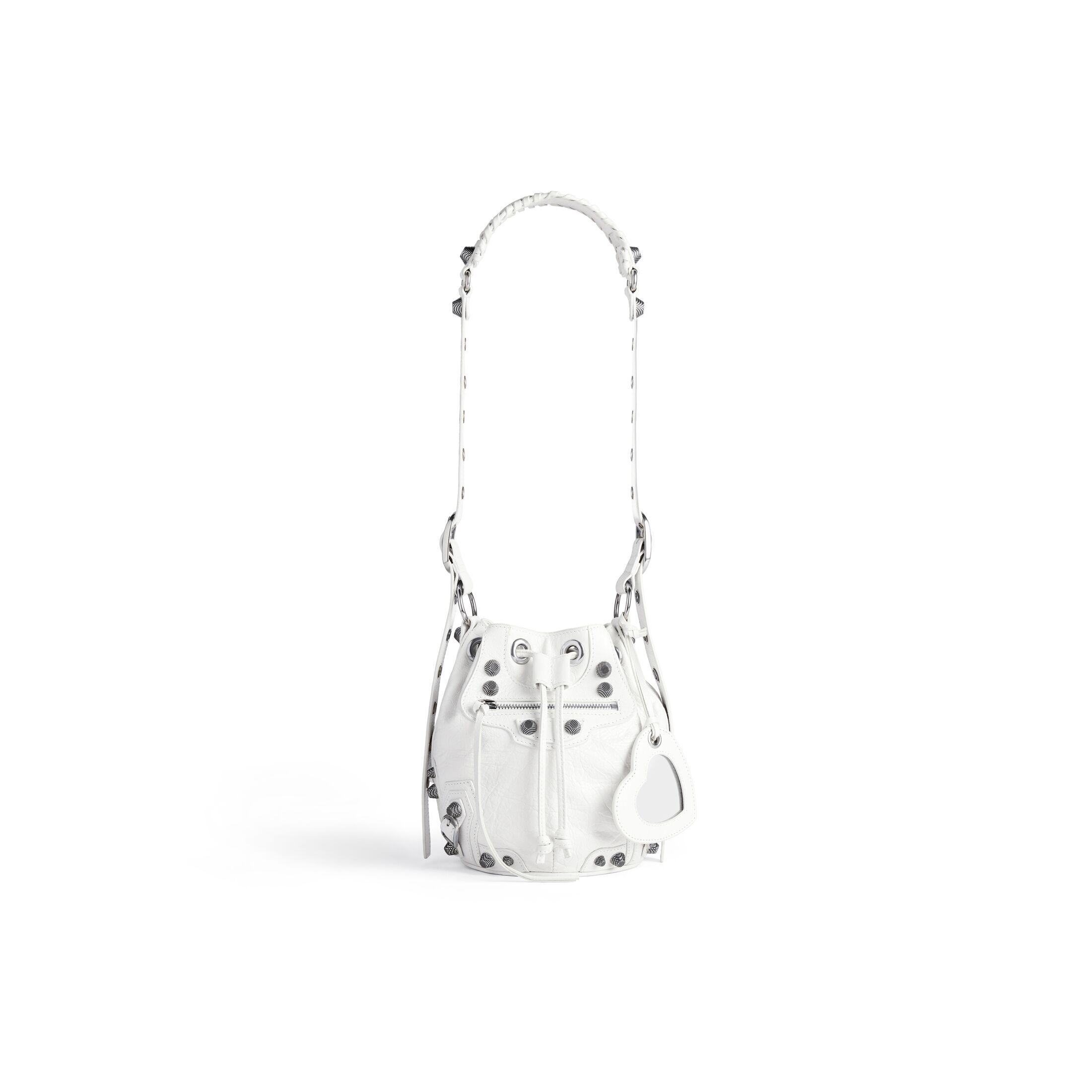 Túi Balenciaga Le Cagole Xs Bucket Bag Nữ Trắng