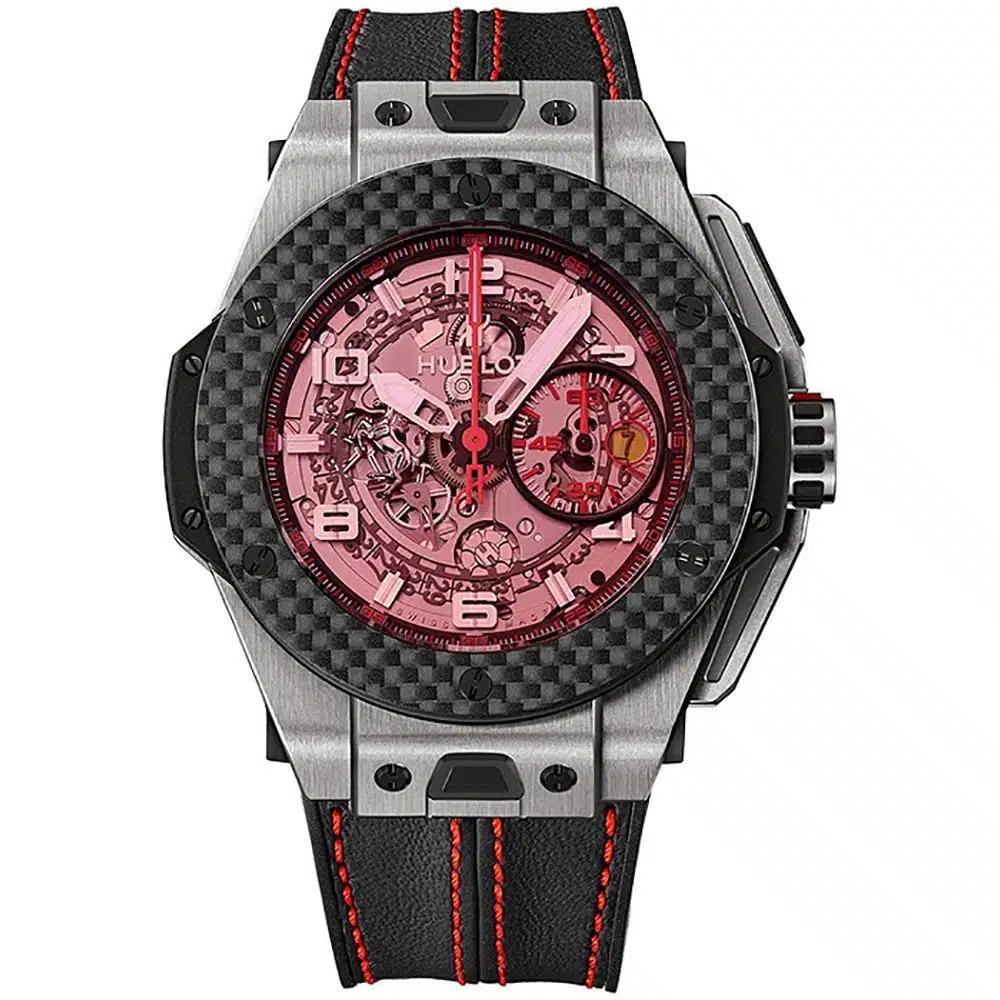 Đồng Hồ Hublot 401.Nq.0123.Vr Big Bang Unico Ferrari 45Mm Nam Đen Đỏ