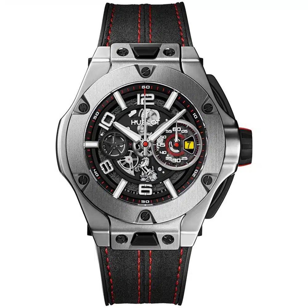 Đồng Hồ Hublot 402.Nx.0123.Wr Big Bang Unico Ferrari 45Mm Nam Đen