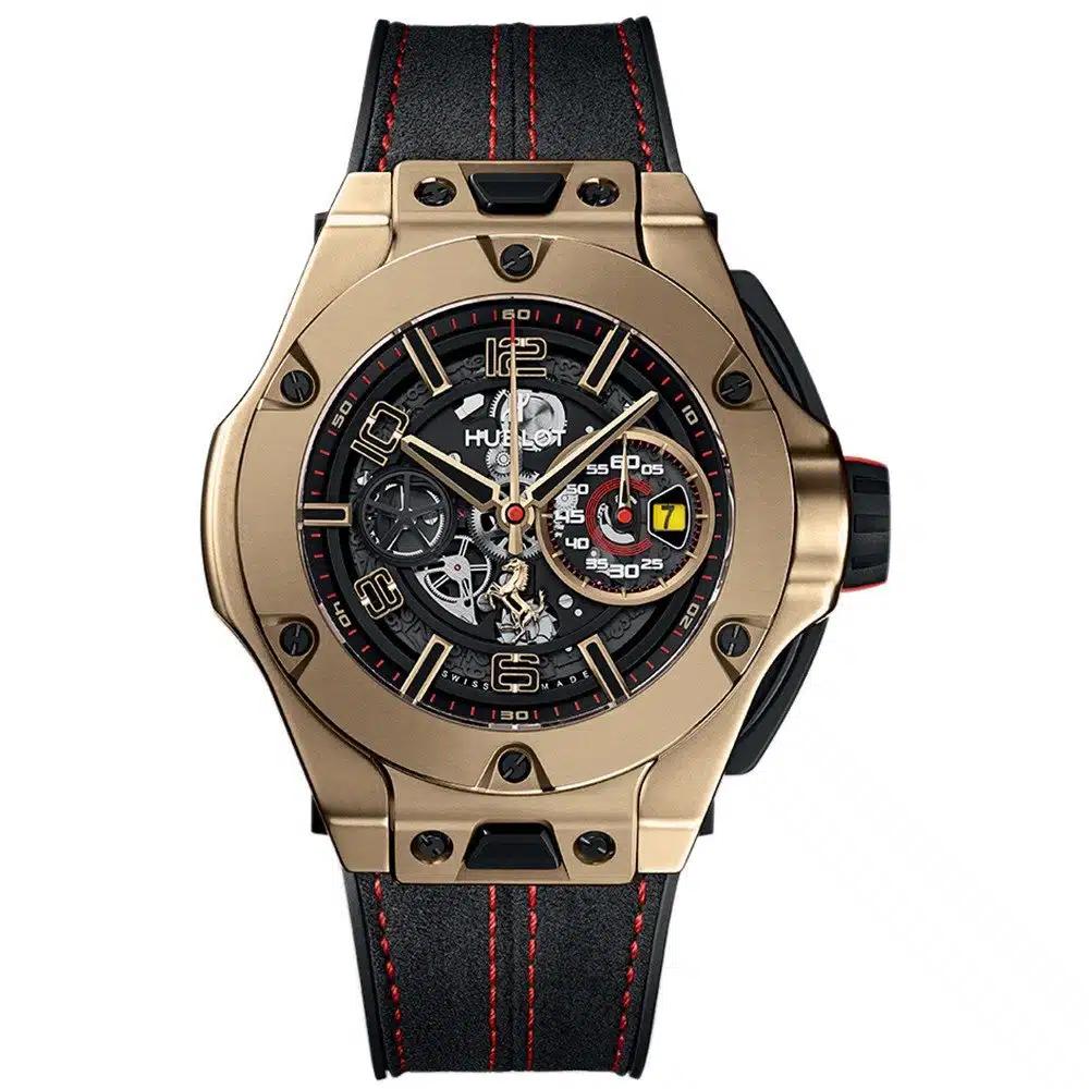 Đồng Hồ Hublot 402.Mx.0138.Wr Big Bang Unico Ferrari 45Mm Magic Gold Nam Đen