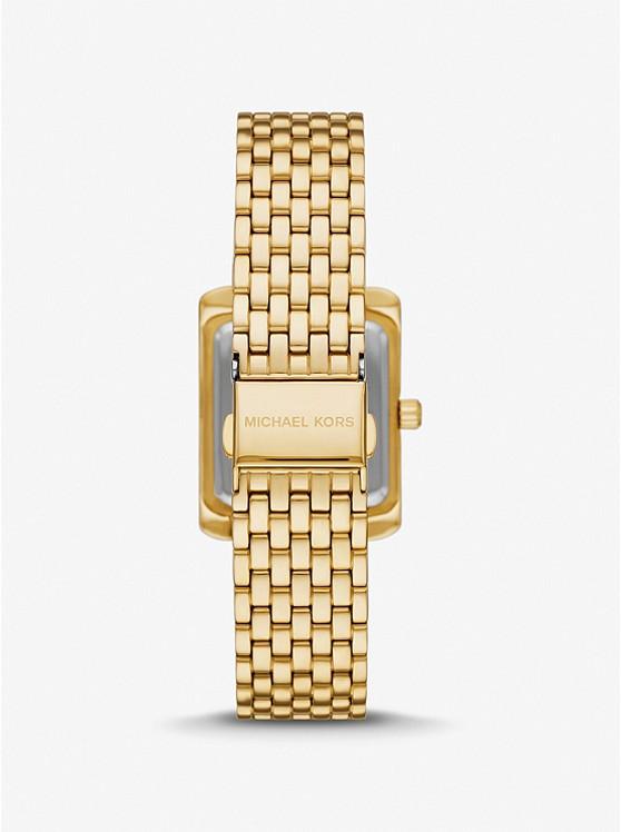 Đồng Hồ Michael Kors Petite Emery Pavé Gold-Tone Watch Nữ Vàng