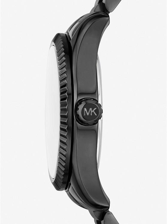 Đồng Hồ Michael Kors Lexington Pavé Black-Tone Watch Nữ Đen