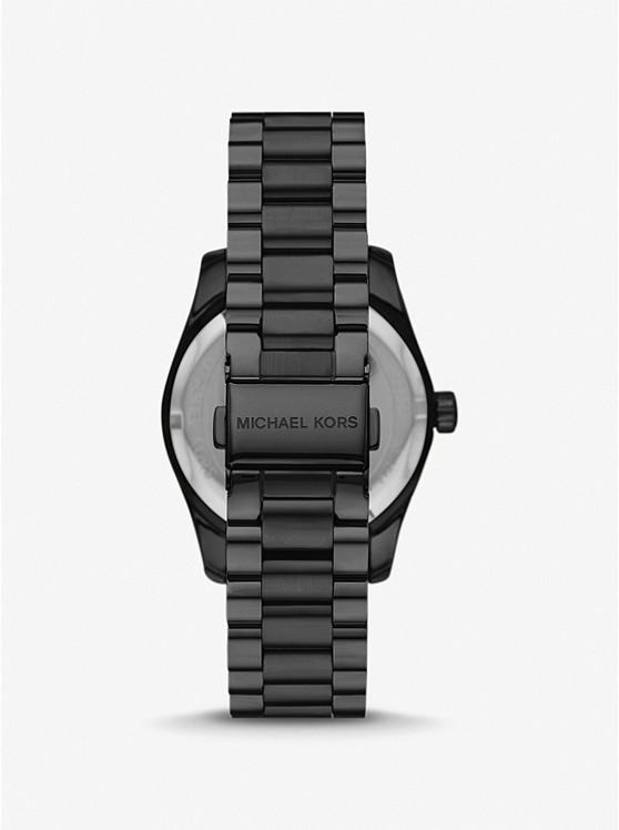 Đồng Hồ Michael Kors Lexington Pavé Black-Tone Watch Nữ Đen