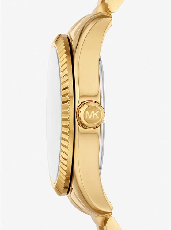 Đồng Hồ Michael Kors Lexington Pavé Gold-Tone Watch Nữ Vàng